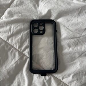 Rugged Two-Piece Clear iPhone Case - Black Protective Border Heavy Duty